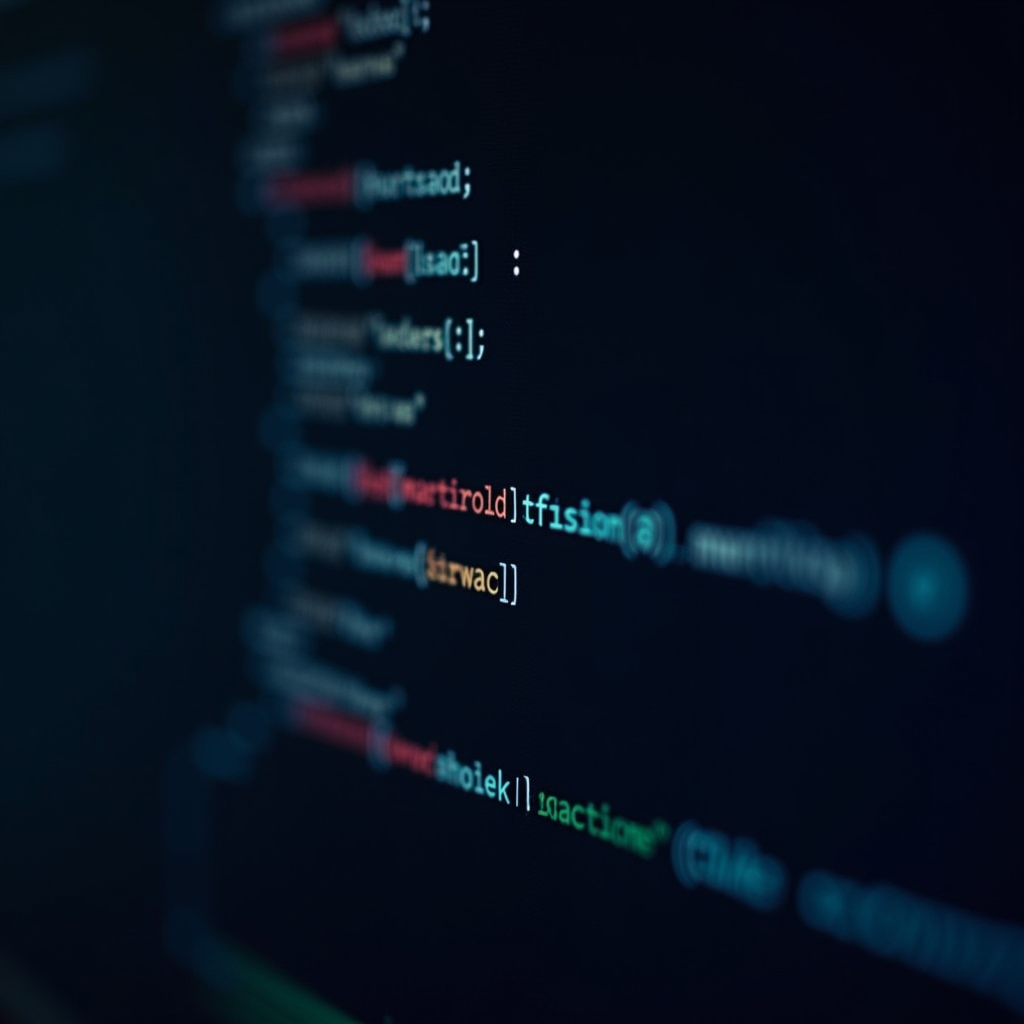 Clean code on screen
